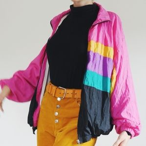 G Casuals Vintage Windbreaker Stripes XL